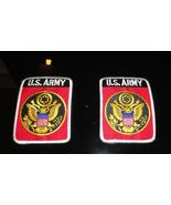 QUANTITY OF 2 U.S. MILITARY U.S. ARMY RED AND BLACK WITH GOLDEN EAGLE PA... - $22.23 CAD