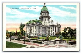 State Capitol Builidng Springfield Illinois IL UNP  WB Postcard S14 - $2.92