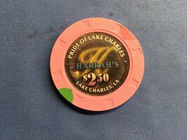 HARRAH’S PRIDE OF LAKE CHARLES CASINO $2.50 CASINO CHIP - LA LOUISIANA - $9.87