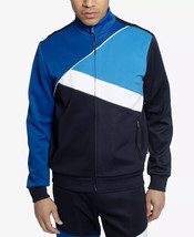 Sean John Men&#39;s Color Blocked Track Jacket in Night Sky-Size Large - £39.91 GBP