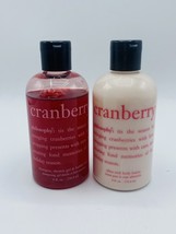 Philosophy Cranberry Shampoo, Shower Gel, Bubble Bath &amp; Body Lotion 2 PC... - £63.00 GBP