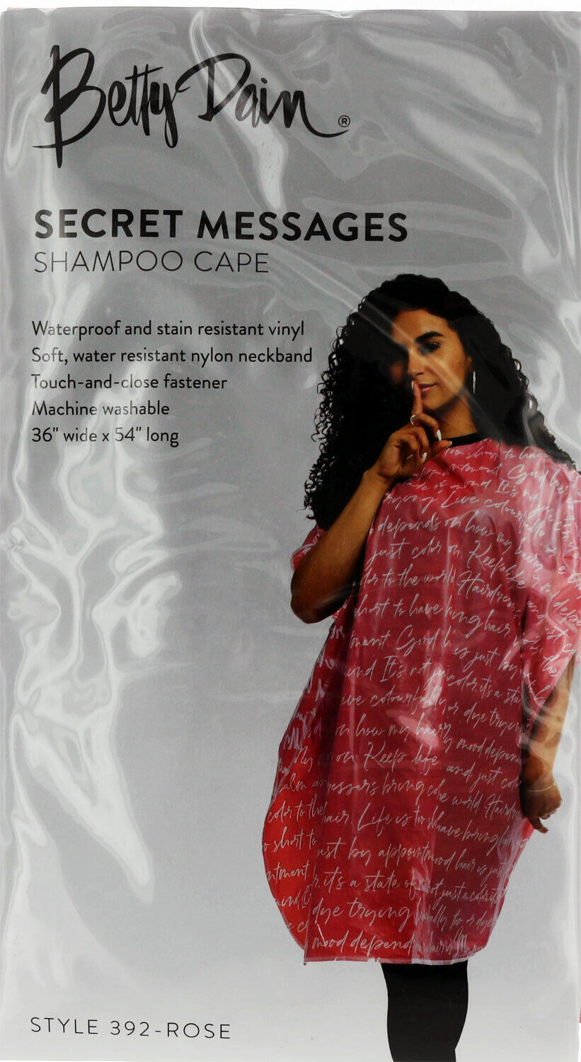 Primary image for Secret Messages Pink Shampoo Cape by Betty Dain