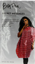 Secret Messages Pink Shampoo Cape by Betty Dain - $18.80