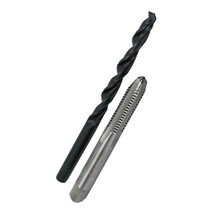 DRILL AMERICA 3/8&quot;-24 UNF HSS Plug Tap and Q HSS Drill Bit Kit in Storag... - $41.86