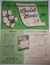 Vintage Book Club Flyer Special Books For Christmas Gifts - $2.72 CAD