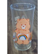 VINTAGE 1983 THE CARE BEARS CHEER BEAR 6&quot; Collector&#39;s GLASS CUP Pizza Hut - $27.16 CAD