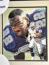 1995 Emmitt Smith Dallas Cowboys Framed Kelly Russell Lithograph Print - £15.85 GBP