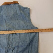 New Look RN#82127 Women's Blue Full Button Sleeveless Vest Size Large image 5