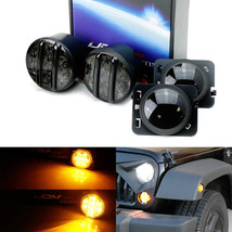 Smoked Lens LED DRL Turn Signal LED Side marker Combo Kit Jeep Wrangler JK - £73.02 GBP