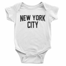 Screen Printed New York City Baby Bodysuit Screen Printed Lennon Retro S... - £10.97 GBP
