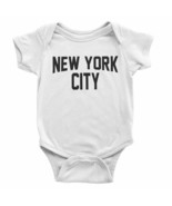 Screen Printed New York City Baby Bodysuit Screen Printed Lennon Retro S... - £11.16 GBP