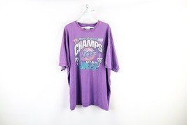 Vintage 90s Mens 2XL Thrashed Spell Out 1998 NBA Playoffs Utah Jazz T-Shirt - £54.29 GBP