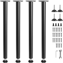 VEVOR 28 Inch Desk Legs, Reinforced Steel, Set of 4, 1200 lbs Capacity, ... - $513.45 MXN