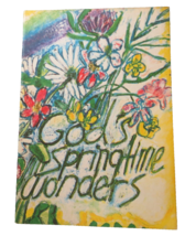 God&#39;s Springtime Wonders  1962 Paperback Vintage Children&#39;s Book of Verse Illus. - $9.50