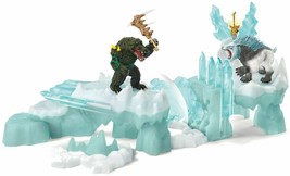 Schleich Attack on Ice Fortress saber tooth tiger and batle croc 42497 Eldrador - £60.74 GBP