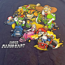 Nintendo Super NES Super Mario Kart T-shirt Size Large Authentic Class Luigi - £9.60 GBP