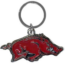 Arkansas Razorbacks Chrome Logo Cut Keychain - Special Order - $25.97