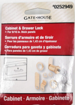 Gate House Security Cabinet &amp; Drawer Utility Key Lock 2 Keys Die Cast 7/8&quot; - £7.19 GBP