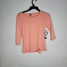 Girls Size Small 10/12, Peach Colored Brand New Mid Sleeved Shirt - £7.83 GBP