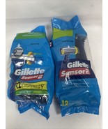 (2) Gillette Sensor2 Disposable 2 Blade Razors cartridge Lubrastrip  Piv... - $18.50 CAD