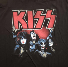 Men's Kiss Rock n Roll Paul Stanley Gene Ace Vinnie Peter Criss Shirt Medium NEW - £12.61 GBP