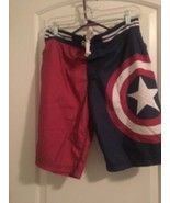 1pc Marvel Captain America Swim Trunks Shorts Men&#39;s Size Medium - $45.59