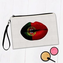 Lips Portuguese Flag : Gift Makeup Bag Portugal Expat Country - £9.56 GBP