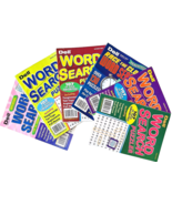 NEW Lot 6 Penny Press Dell Word Search Seek Original &amp; Race Clock Puzzle... - £15.01 GBP