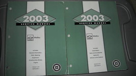 2003 Chevrolet Chevy Malibu Servizio Negozio Riparazione Officina Manuale Set - £157.50 GBP