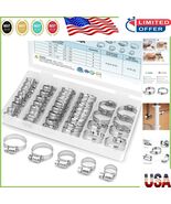 Premium 304 Stainless Steel 40-Piece Adjustable Hose Clamp Set for Versa... - €19,51 EUR