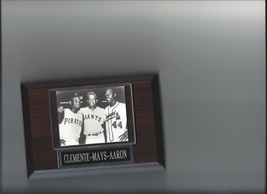 Roberto Clemente Willie Mays Hank Aaron Plaque Baseball Pirates Giants Braves - £3.10 GBP