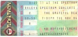 Grateful Morti Concerto Ticket Stub Novembre 6 1979 Philadelphia Pennsylvania - £70.93 GBP