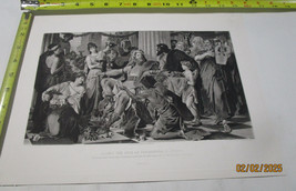 Alaric The Goth Conqueror Athens Engraving Photgravure B &amp; W Print 1888 - £52.31 GBP