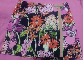 Lilly Pulitzer Black Flower Market Skirt Skort  Sz 12 Girls - £20.11 GBP