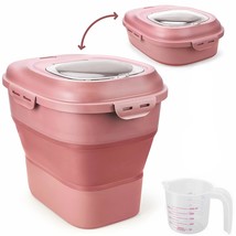 Large Rice Storage Container, 20Lb To 50Lb Collapsible Dry Food Storage Bins Wit - $54.99