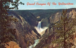 Grand Canyon of Yellowstone Unposted Vintage Postcard Yellowstone National Park - $9.89