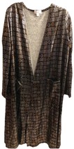 NWT LuLaRoe Large Metallic Silver Gold Elegant Collection Sarah Duster C... - $31.67