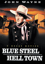 New! 2 John Wayne Films - Blue Steel And Hell Town [Dvd] - £5.49 GBP