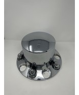 (1) Chrome Plastic Semi Truck Rear Wheel Axle Hub Cover See Pics No Cracks - $534.11 MXN