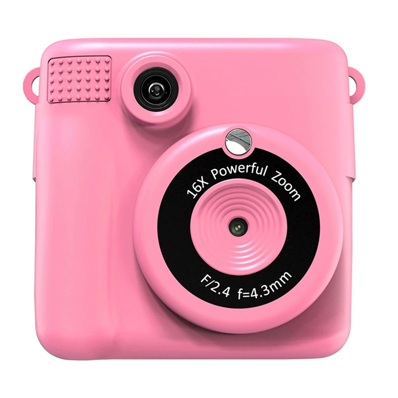 Kids Instant Print Camera , Selfie Digital Camera With 1080P Videos, Portable - £46.88 GBP