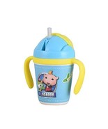 Bamboo Fiber Children Kid Baby Cups Portable Leakproof Straw Cup Cartoon... - £17.02 GBP