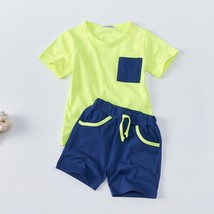 Kids clothes/Children Fluorescent Pocket top and bottom 2 Piece set - £11.45 GBP