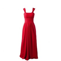 Kivary Women&#39;s Long Chiffon A Line Simple Prom Bridesmaid Dresses with Cap Sleev - £79.51 GBP