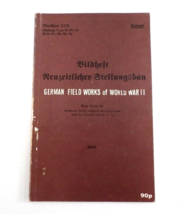 German Field Works Of World War II 1943 Bellona Publications Ltd United Kingdom - £7.91 GBP