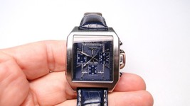 Triumph Wrist Watch 3010 With Dark Blue Leather band &amp; Dial - $69.99