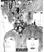 Revolver Beatles Reproduction Print B&amp;W 8 x 10  - $6.86 CAD