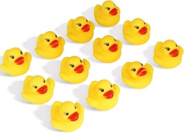 12 Pcs Rubber Duck Float Ducky Baby Bath Shower Toy Yellow Mini Duckies - $7.87