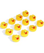 12 Pcs Rubber Duck Float Ducky Baby Bath Shower Toy Yellow Mini Duckies - £6.19 GBP