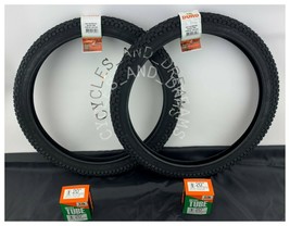 Two Tire 20 X 1.95 BLACK/BLACK Side Wall DB-5026 &amp; Two Tubes 20 X 1.95, Bmx Bike - £34.14 GBP