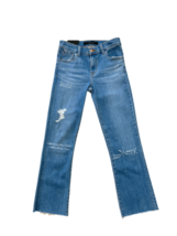 J BRAND Womens Jeans Selena Regular Bootcut Distressed Blue Size 26W JB001916  - £68.96 GBP